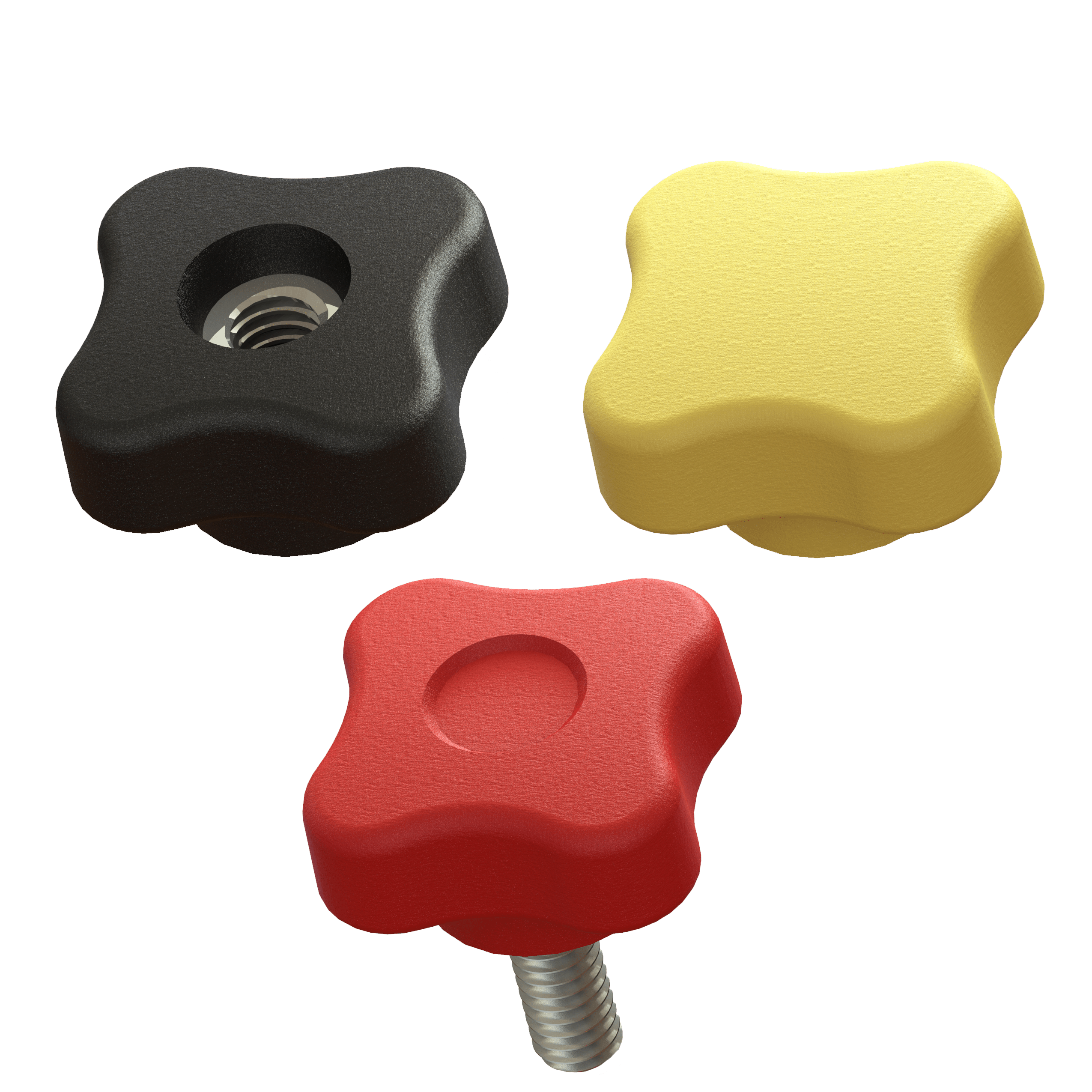 Soft Touch 4Prong Knobs by Innovative Components